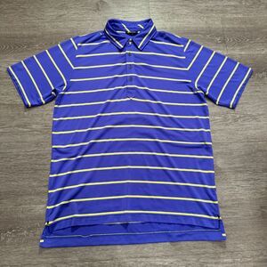 Zero Restriction Polo Shirt Mens Large Purple Golf Tour Series Performance Adult